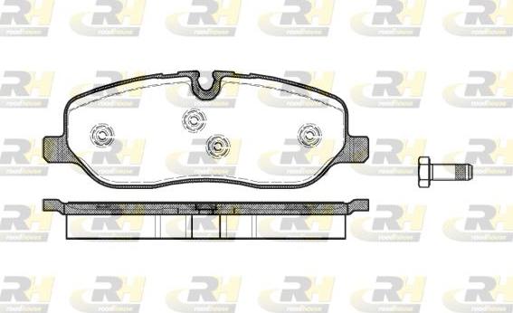 Roadhouse 21158.00 - Тормозные колодки, дисковые, комплект unicars.by