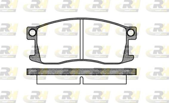 Roadhouse 2110.00 - Тормозные колодки, дисковые, комплект unicars.by