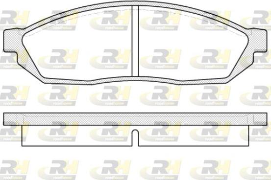 Roadhouse 2111.00 - Тормозные колодки, дисковые, комплект unicars.by