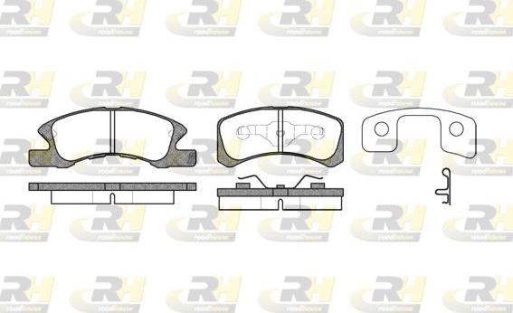 Roadhouse 21111.02 - Тормозные колодки, дисковые, комплект unicars.by