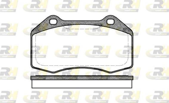 Roadhouse 21113.00 - Тормозные колодки, дисковые, комплект unicars.by