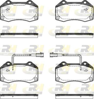 Roadhouse 21113.10 - Тормозные колодки, дисковые, комплект unicars.by