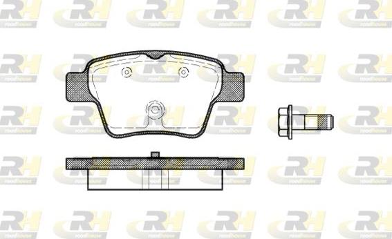 Roadhouse 21138.00 - Тормозные колодки, дисковые, комплект unicars.by