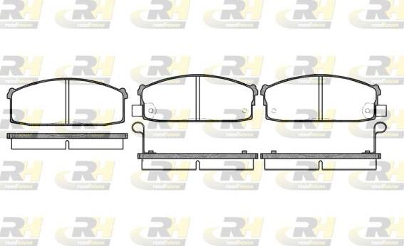 Roadhouse 2117.02 - Тормозные колодки, дисковые, комплект unicars.by