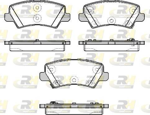 Roadhouse 21804.02 - Тормозные колодки, дисковые, комплект unicars.by