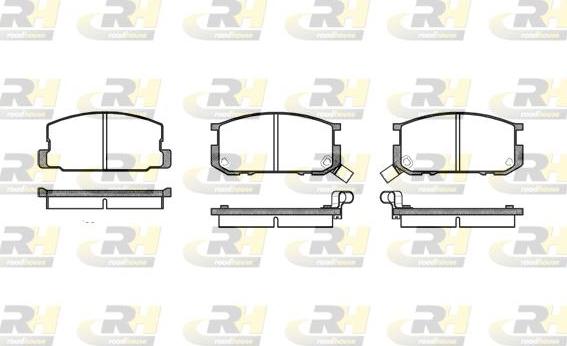 Roadhouse 2180.02 - Тормозные колодки, дисковые, комплект unicars.by