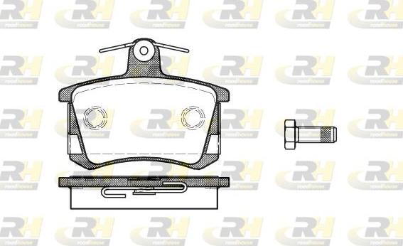 Roadhouse 2135.40 - Тормозные колодки, дисковые, комплект unicars.by