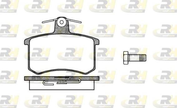 Roadhouse 2135.10 - Тормозные колодки, дисковые, комплект unicars.by