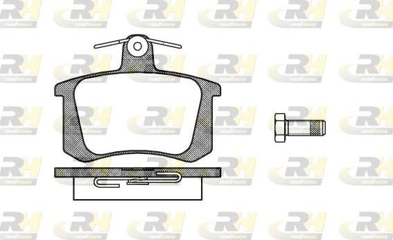 Roadhouse 2135.20 - Тормозные колодки, дисковые, комплект unicars.by