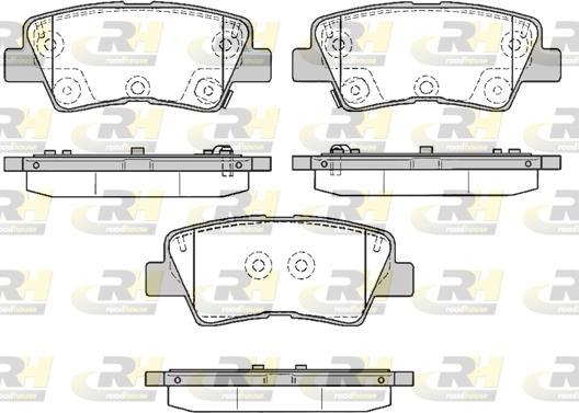 Roadhouse 21362.85 - Тормозные колодки, дисковые, комплект unicars.by