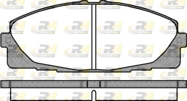 Roadhouse 21325.00 - Тормозные колодки, дисковые, комплект unicars.by