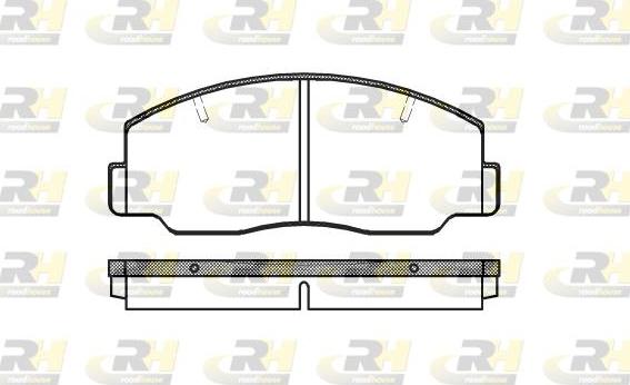 Roadhouse 2137.00 - Тормозные колодки, дисковые, комплект unicars.by