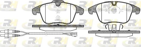 Roadhouse 21249.01 - Тормозные колодки, дисковые, комплект unicars.by