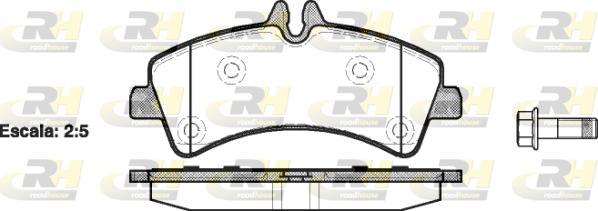 Roadhouse 21247.00 - Тормозные колодки, дисковые, комплект unicars.by