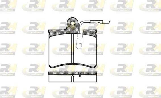 Roadhouse 2125.04 - Тормозные колодки, дисковые, комплект unicars.by