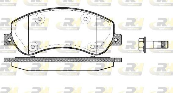 Roadhouse 21250.00 - Тормозные колодки, дисковые, комплект unicars.by