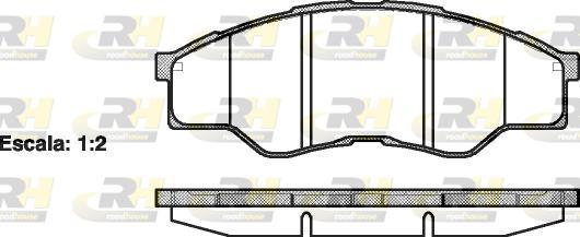 Roadhouse 21266.00 - Тормозные колодки, дисковые, комплект unicars.by