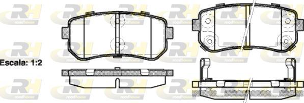 Roadhouse 21209.02 - Тормозные колодки, дисковые, комплект unicars.by