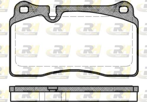 Roadhouse 21200.30 - Тормозные колодки, дисковые, комплект unicars.by