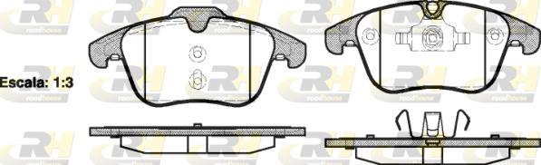 Roadhouse 21219.00 - Тормозные колодки, дисковые, комплект unicars.by