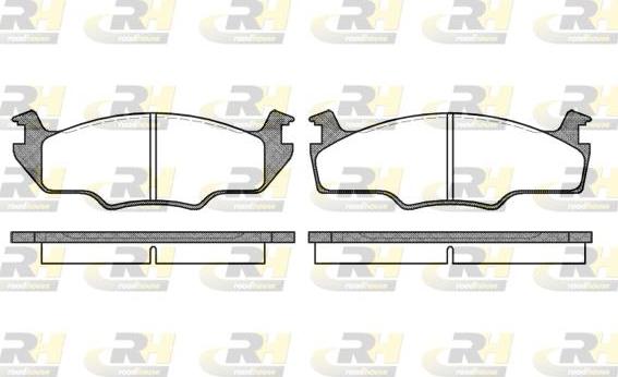 Roadhouse 2121.00 - Тормозные колодки, дисковые, комплект unicars.by