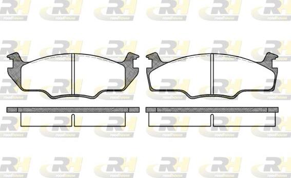 Roadhouse 2121.10 - Тормозные колодки, дисковые, комплект unicars.by