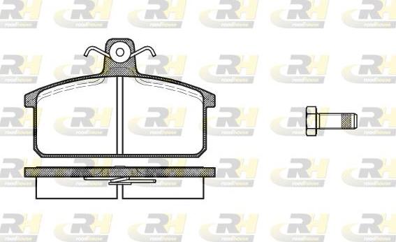 Roadhouse 2128.00 - Тормозные колодки, дисковые, комплект unicars.by