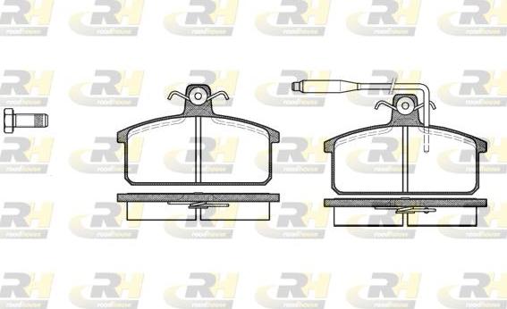 Roadhouse 2128.02 - Тормозные колодки, дисковые, комплект unicars.by