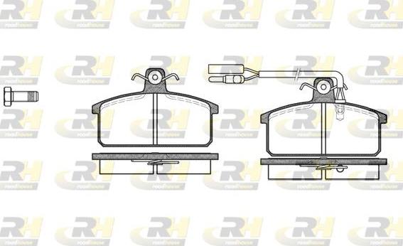 Roadhouse 2128.12 - Тормозные колодки, дисковые, комплект unicars.by