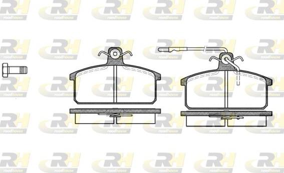 Roadhouse 2128.32 - Тормозные колодки, дисковые, комплект unicars.by