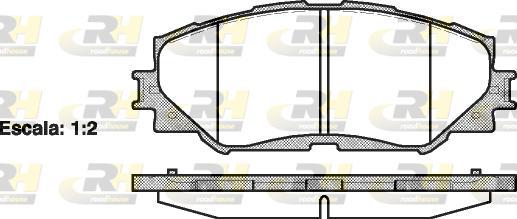 Roadhouse 21232.00 - Тормозные колодки, дисковые, комплект unicars.by