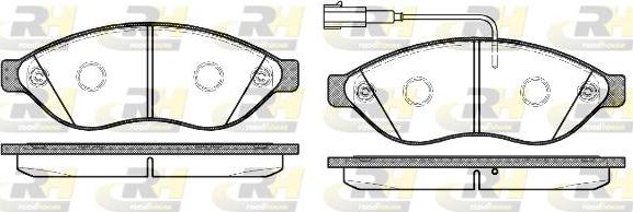 Roadhouse 21237.12 - Тормозные колодки, дисковые, комплект unicars.by