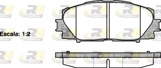 Roadhouse 21224.00 - Тормозные колодки, дисковые, комплект unicars.by