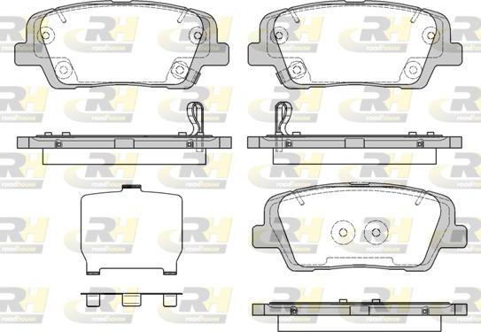 Roadhouse 21274.09 - Тормозные колодки, дисковые, комплект unicars.by