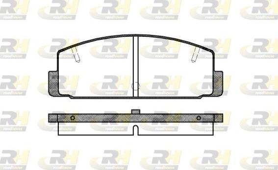 Roadhouse 2179.10 - Тормозные колодки, дисковые, комплект unicars.by