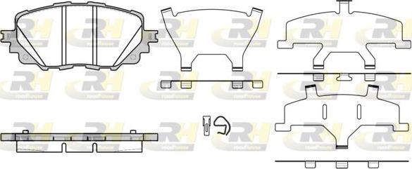 Roadhouse 21708.00 - Тормозные колодки, дисковые, комплект unicars.by