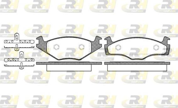 Roadhouse 2171.05 - Тормозные колодки, дисковые, комплект unicars.by