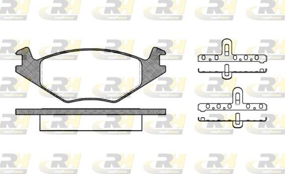 Roadhouse 2171.20 - Тормозные колодки, дисковые, комплект unicars.by