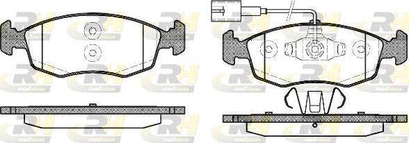 Roadhouse 2172.52 - Тормозные колодки, дисковые, комплект unicars.by