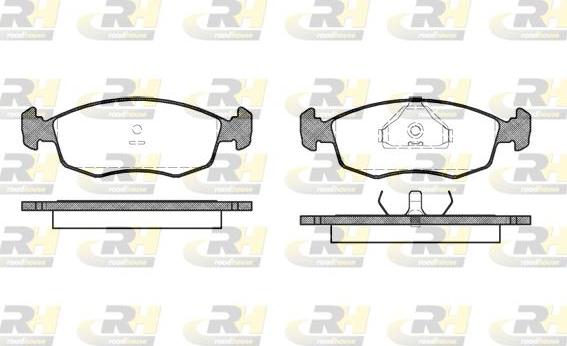 Roadhouse 2172.00 - Тормозные колодки, дисковые, комплект unicars.by