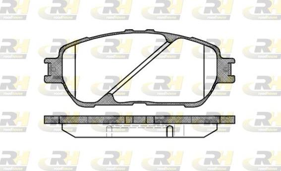 Roadhouse 2898.00 - Тормозные колодки, дисковые, комплект unicars.by