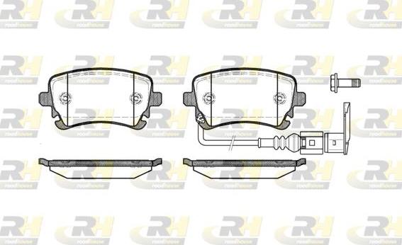 Roadhouse 2897.11 - Тормозные колодки, дисковые, комплект unicars.by