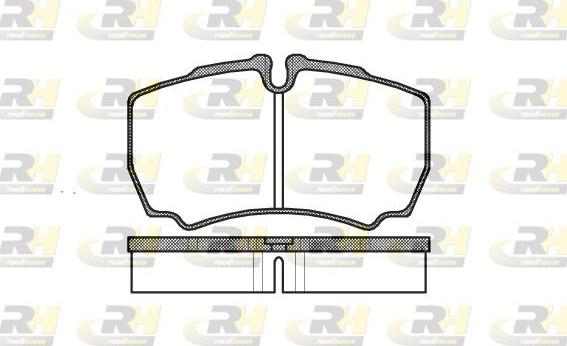 Roadhouse 2849.00 - Тормозные колодки, дисковые, комплект unicars.by