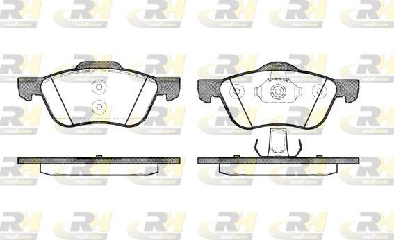 Roadhouse 2844.00 - Тормозные колодки, дисковые, комплект unicars.by