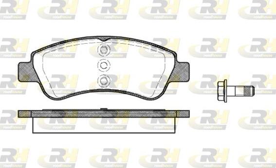 Roadhouse 2840.20 - Тормозные колодки, дисковые, комплект unicars.by