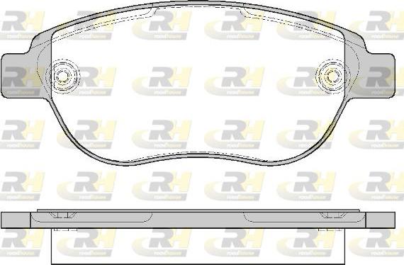 Roadhouse 2841.00 - Тормозные колодки, дисковые, комплект unicars.by