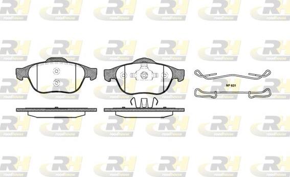 Roadhouse 2843.00 - Тормозные колодки, дисковые, комплект unicars.by