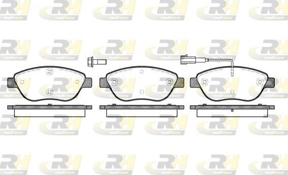 Roadhouse 2859.01 - Тормозные колодки, дисковые, комплект unicars.by