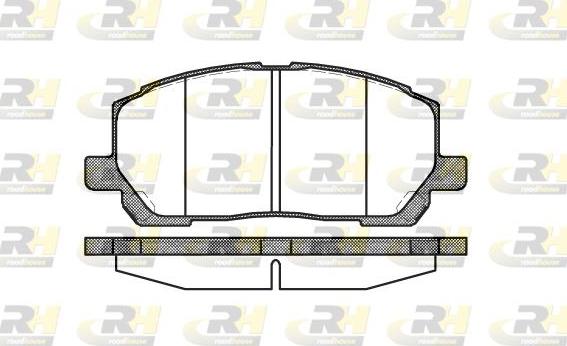 Roadhouse 2855.00 - Тормозные колодки, дисковые, комплект unicars.by