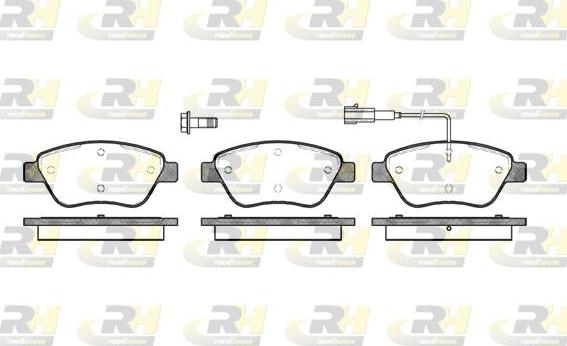 Roadhouse 2858.01 - Тормозные колодки, дисковые, комплект unicars.by